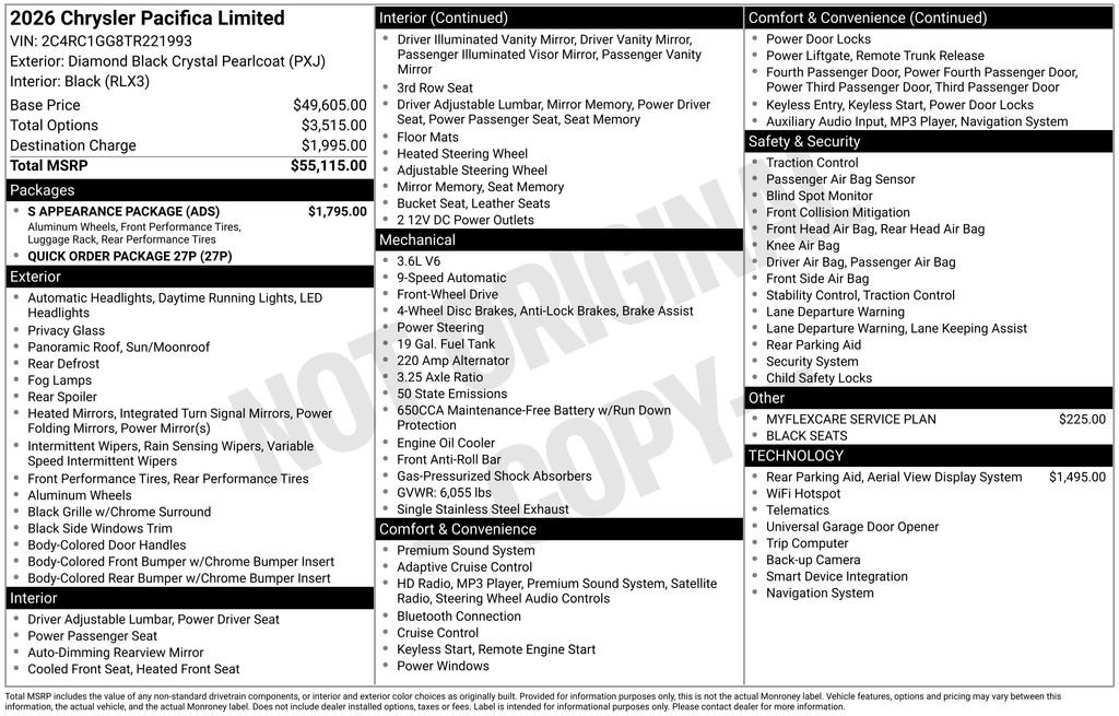 New 2026 Chrysler Pacifica Select FWD image 9