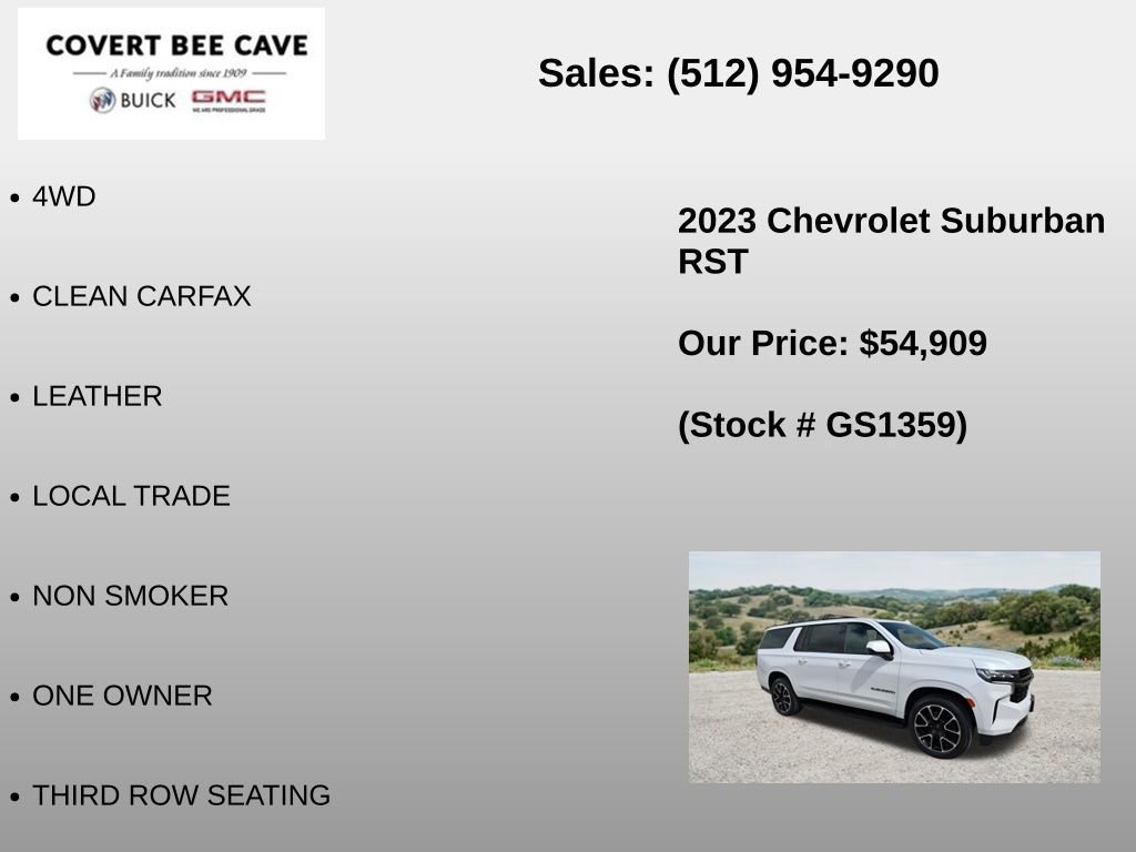 Used 2023 Chevrolet Suburban RST w/ Luxury Package AWD/4WD image 6