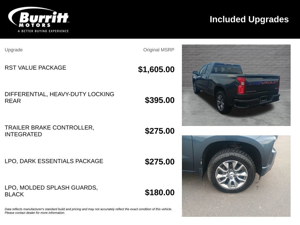 Used 2020 Chevrolet Silverado 1500 RST w/ RST Value Package AWD/4WD image 3