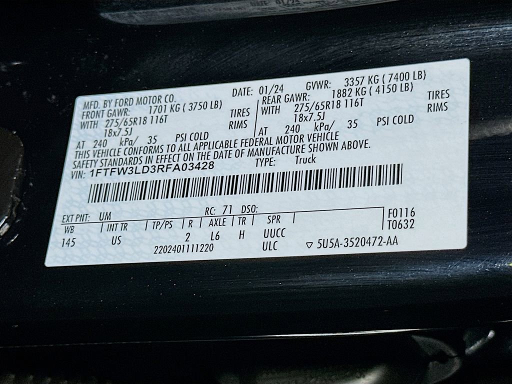 Certified 2024 Ford F150 XLT w/ Equipment Group 302A MID AWD/4WD image 23