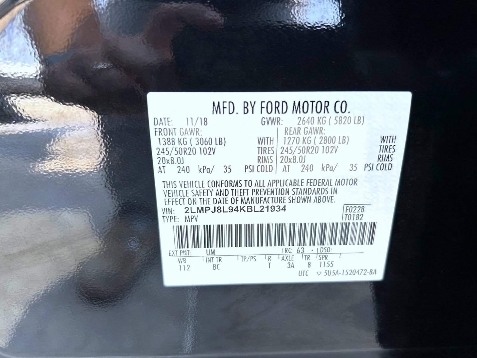 Used 2019 Lincoln Nautilus Reserve AWD/4WD image 25