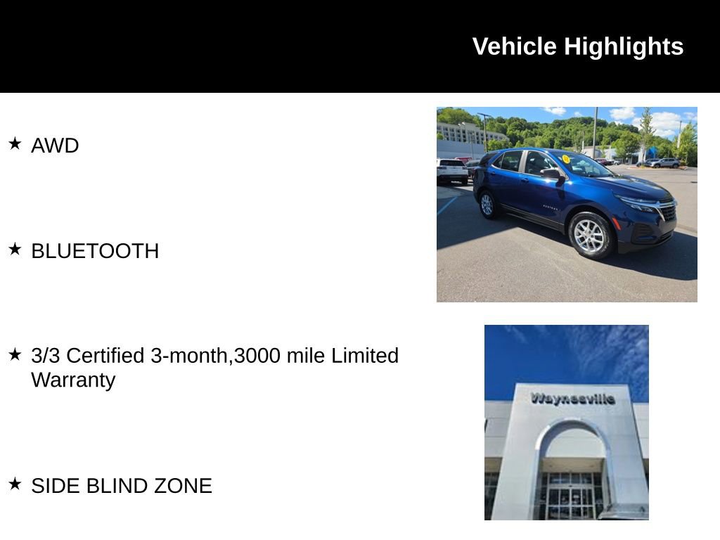 Used 2022 Chevrolet Equinox LS w/ Driver Confidence II Package AWD/4WD image 2