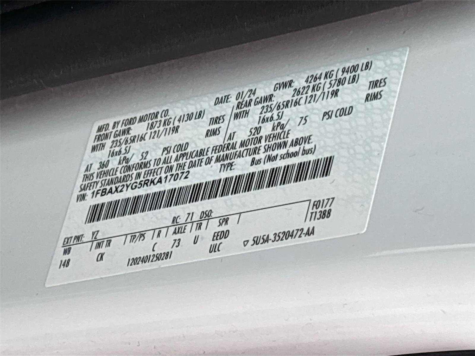 Used 2024 Ford Transit 350 XLT image 31