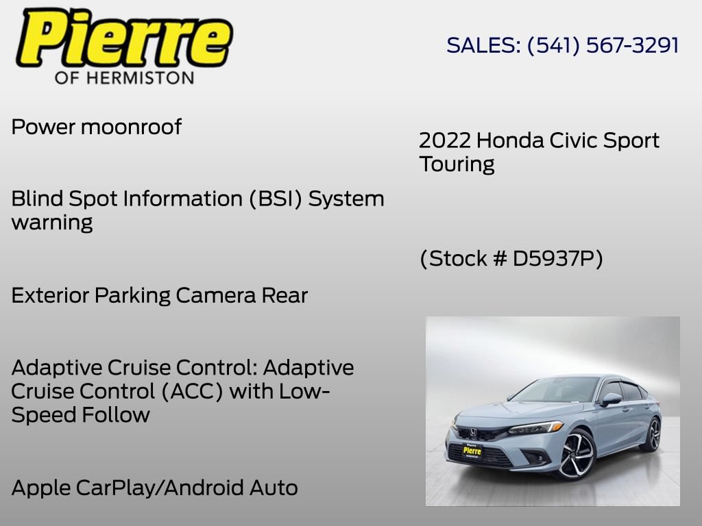 Used 2022 Honda Civic Sport Touring image 12