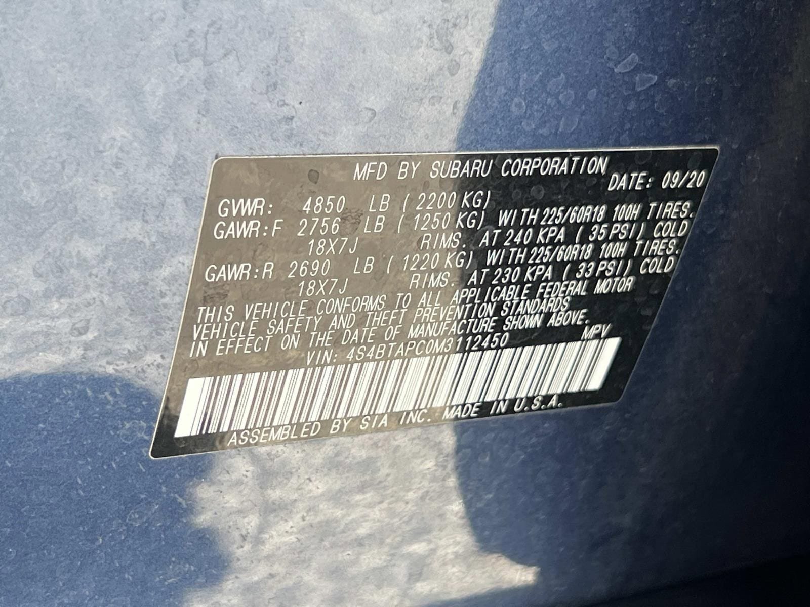 Certified 2021 Subaru Outback Touring w/ Popular Package #2 AWD/4WD image 35