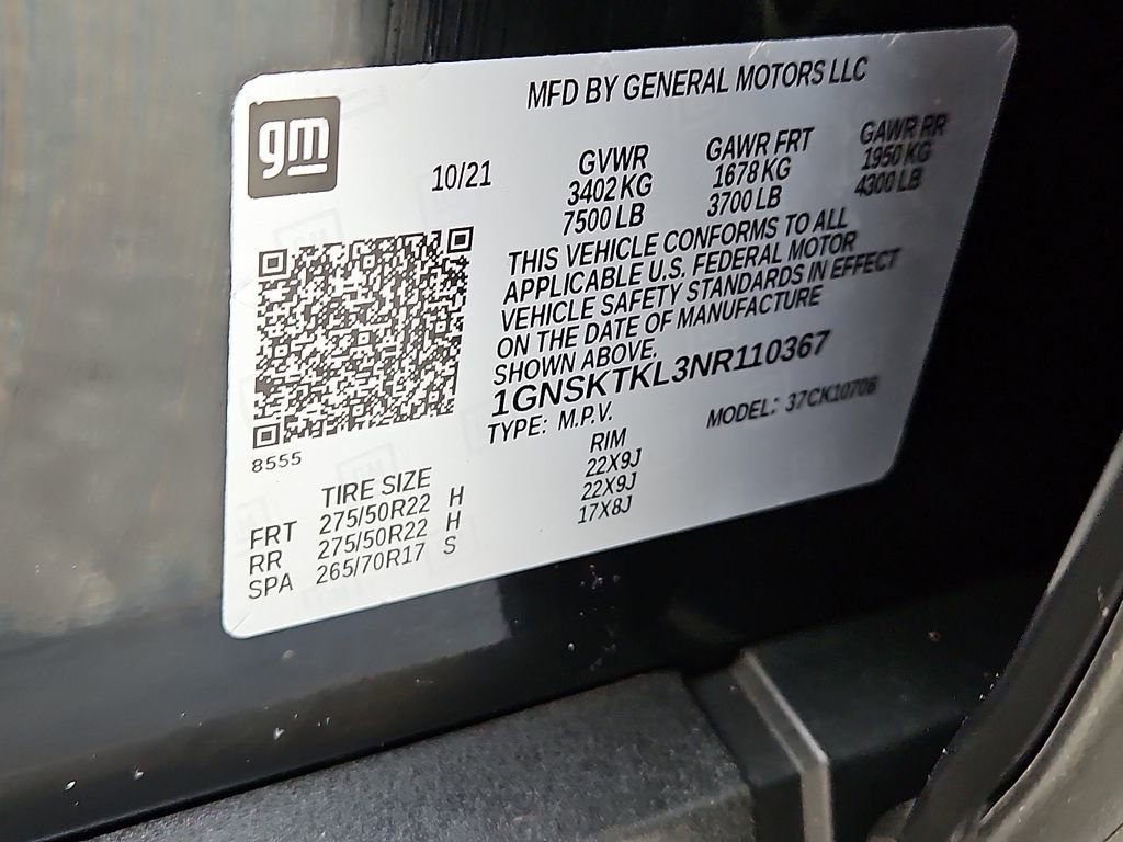 Used 2022 Chevrolet Tahoe High Country w/ Premium Package image 28