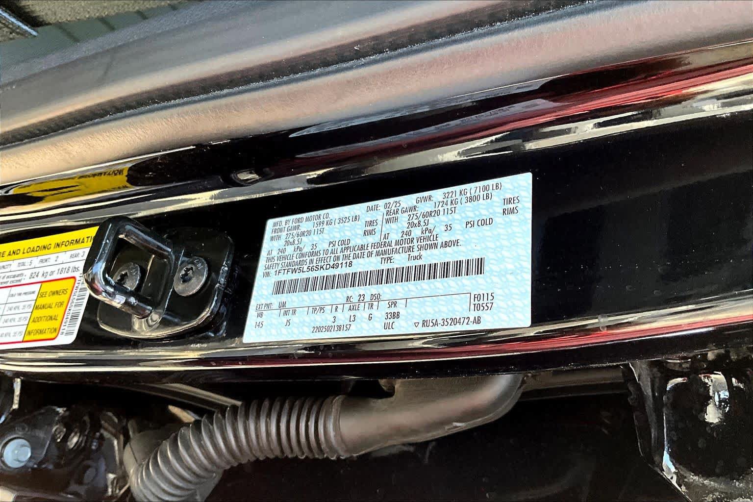 Certified 2025 Ford F150 Lariat w/ Equipment Group 501A Mid AWD/4WD image 36