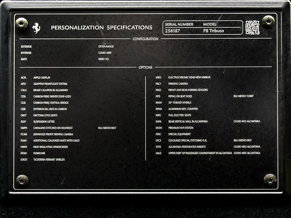 Certified 2020 Ferrari F8 Tributo RWD image 38
