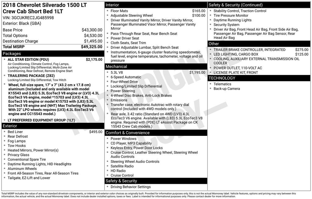 Used 2018 Chevrolet Silverado 1500 LT w/ All Star Edition image 13