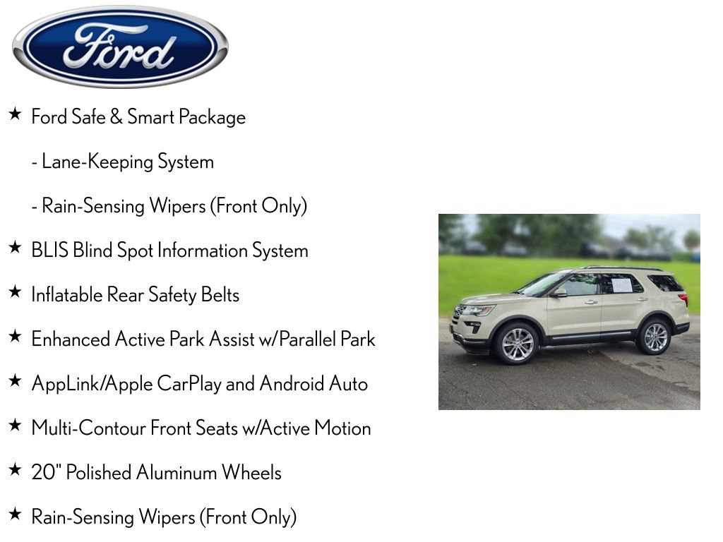 Used 2018 Ford Explorer Limited w/ Equipment Group 301A AWD/4WD image 9