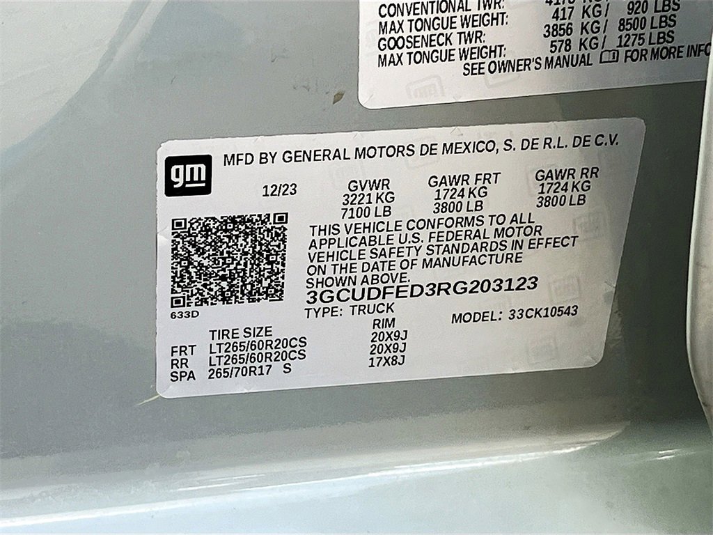 Used 2024 Chevrolet Silverado 1500 LT Trail Boss w/ Convenience Package II image 33