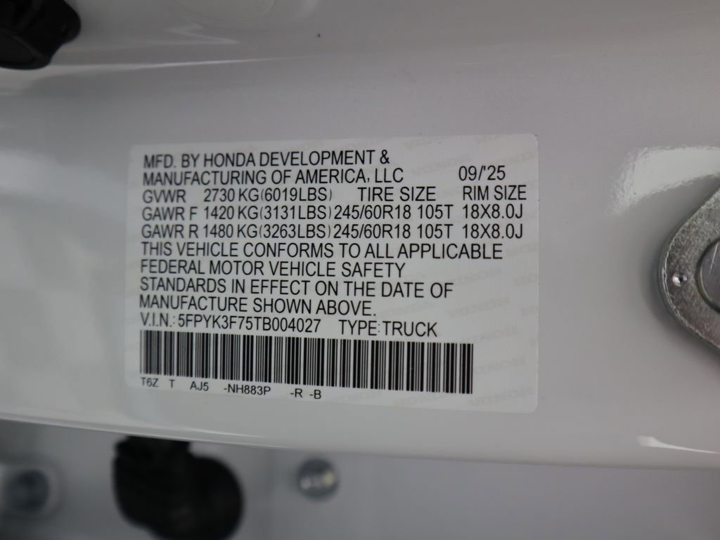 New 2026 Honda Ridgeline TrailSport+ image 33