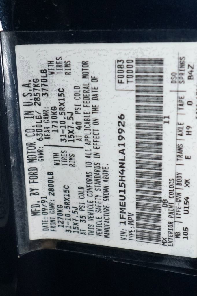 Used 1992 Ford Bronco Eddie Bauer image 40