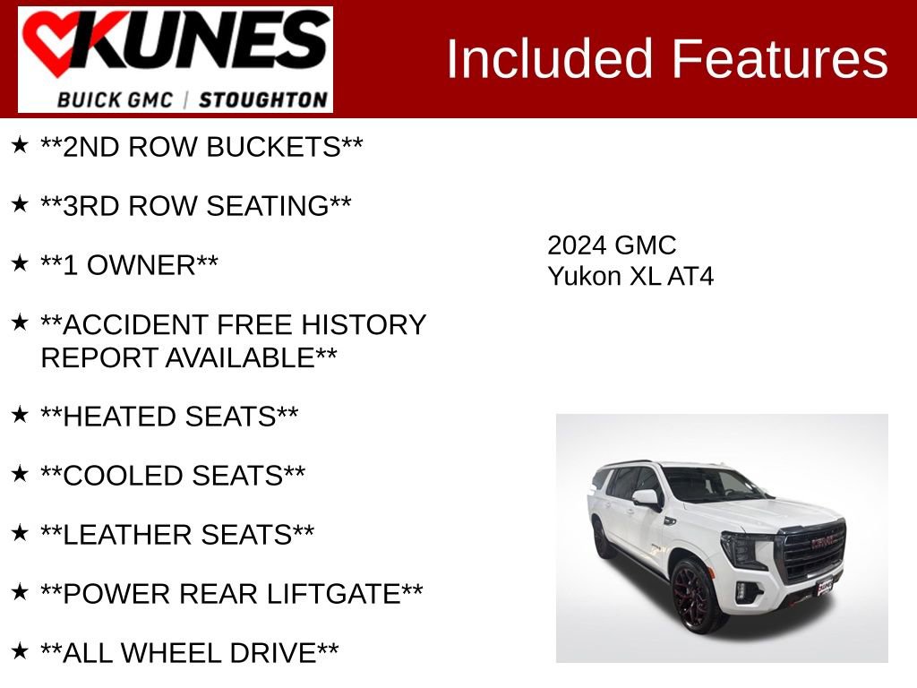 Used 2024 GMC Yukon XL AT4 w/ AT4 Premium Package AWD/4WD image 3