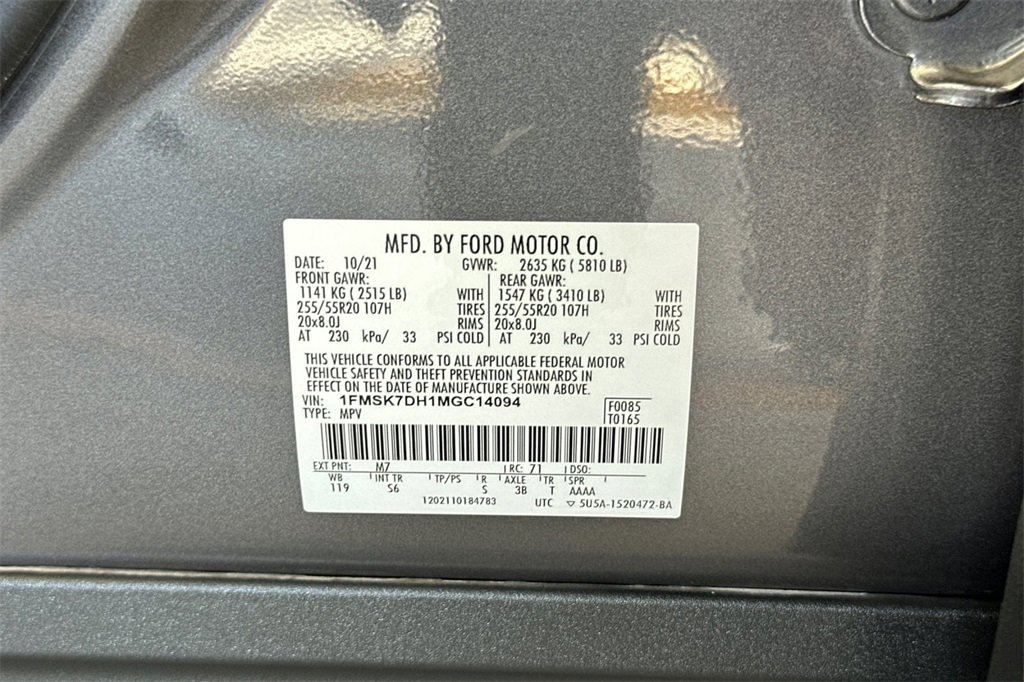 Used 2021 Ford Explorer XLT w/ Equipment Group 202A image 32