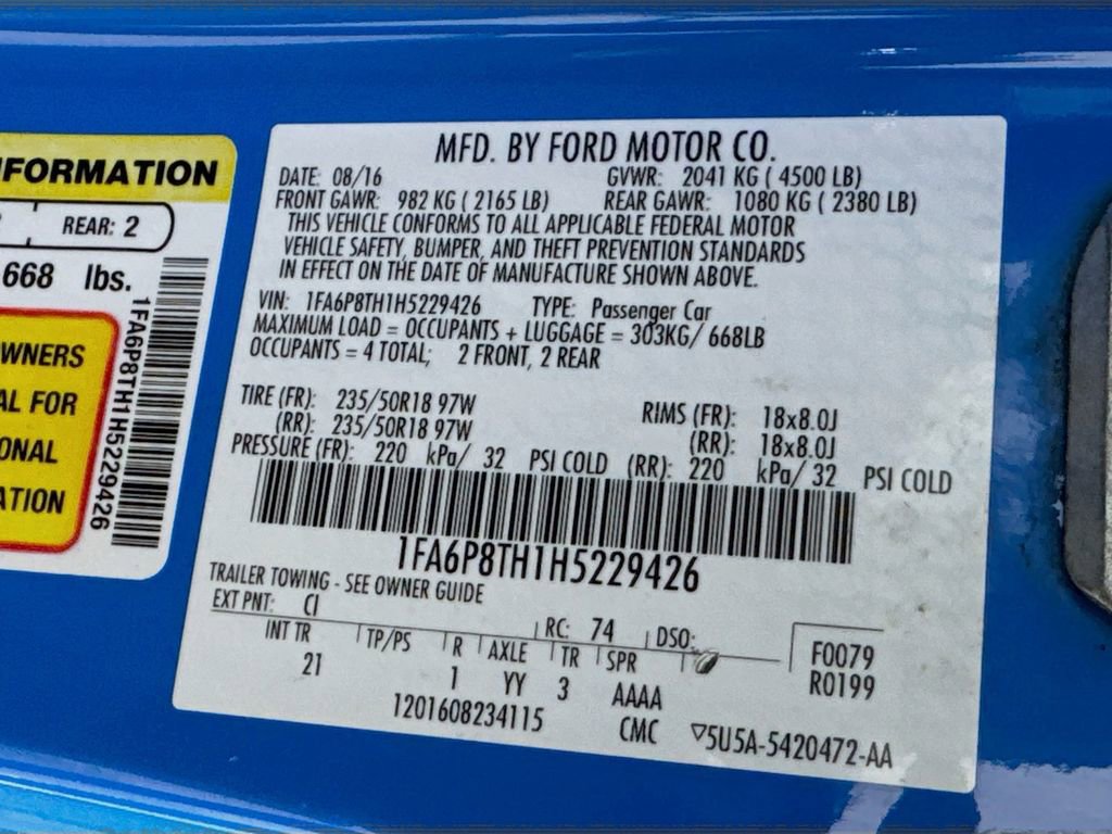 Used 2017 Ford Mustang Coupe RWD image 34