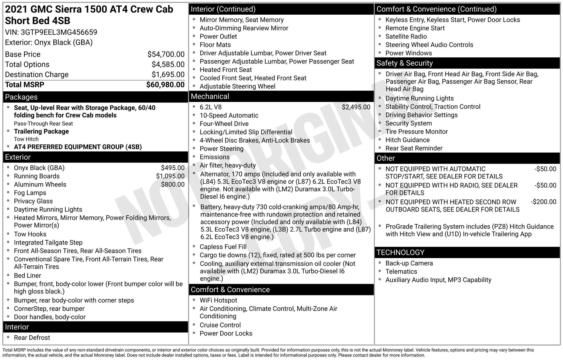 Used 2021 GMC Sierra 1500 AT4 image 32