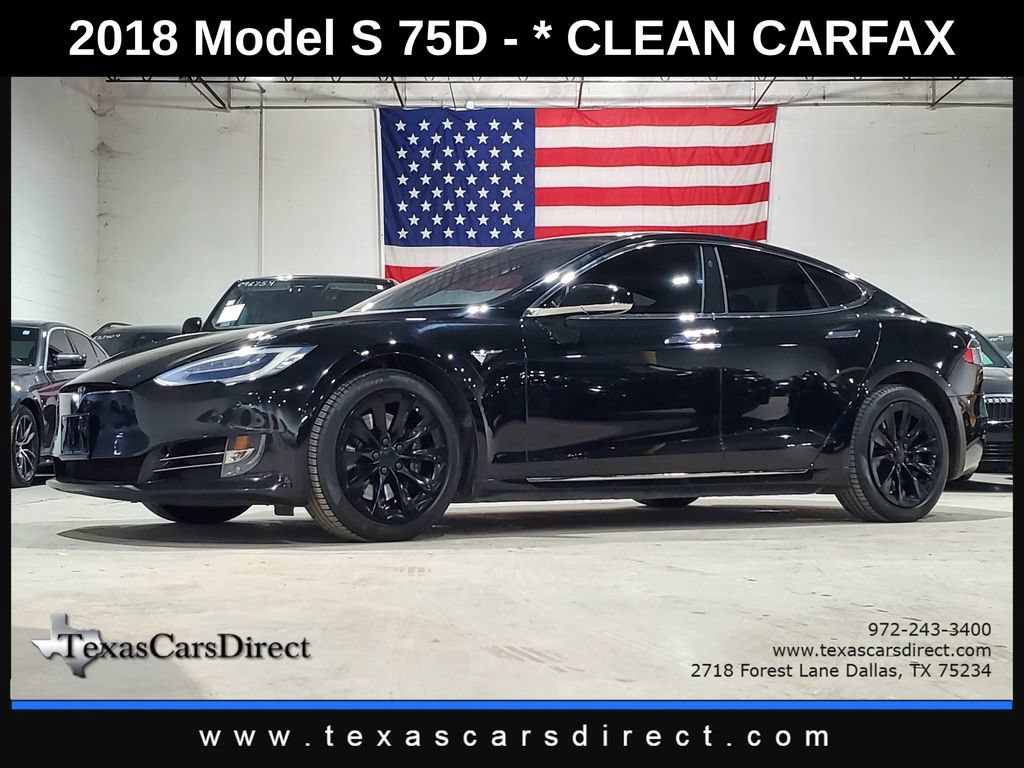 Used 2018 Tesla Model S 75D AWD/4WD image 1