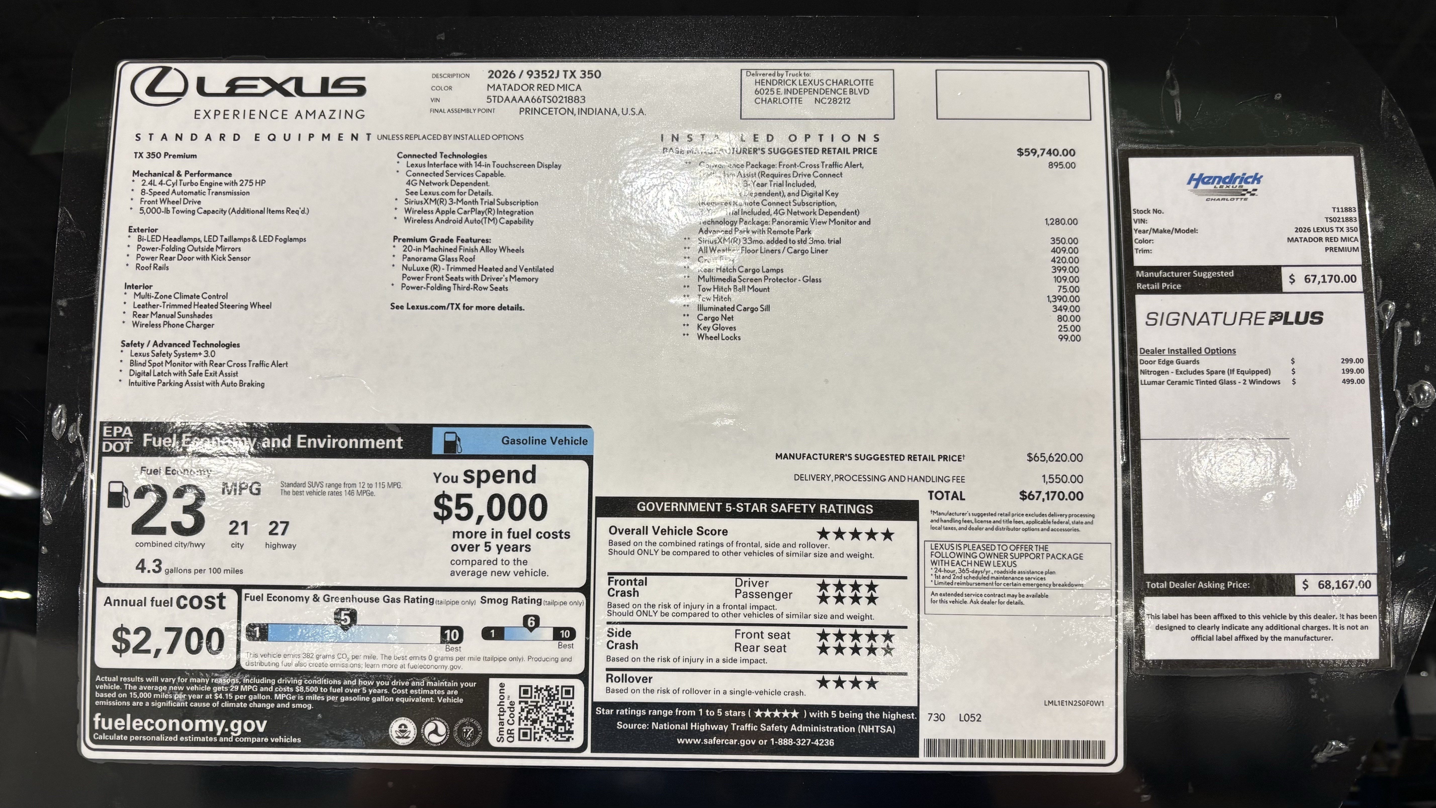 New 2026 Lexus TX 350 FWD image 44