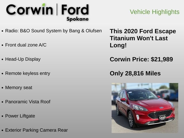 Used 2020 Ford Escape Titanium AWD/4WD image 6