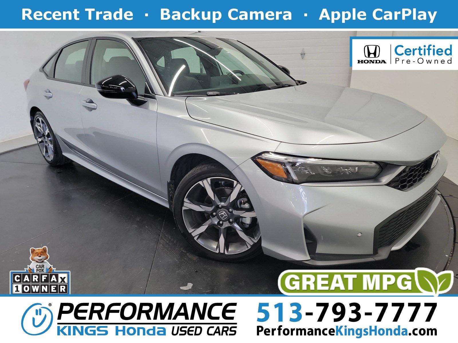 Certified 2026 Honda Civic Sport Touring 360° Tour