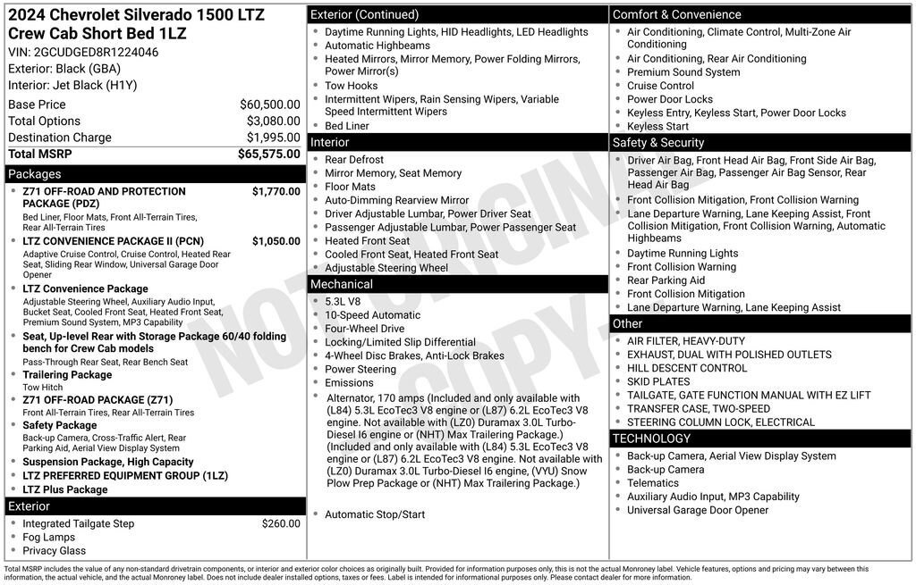 Used 2024 Chevrolet Silverado 1500 LTZ AWD/4WD image 11