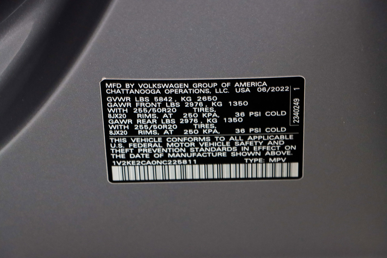 Used 2022 Volkswagen Atlas Cross Sport SE image 32