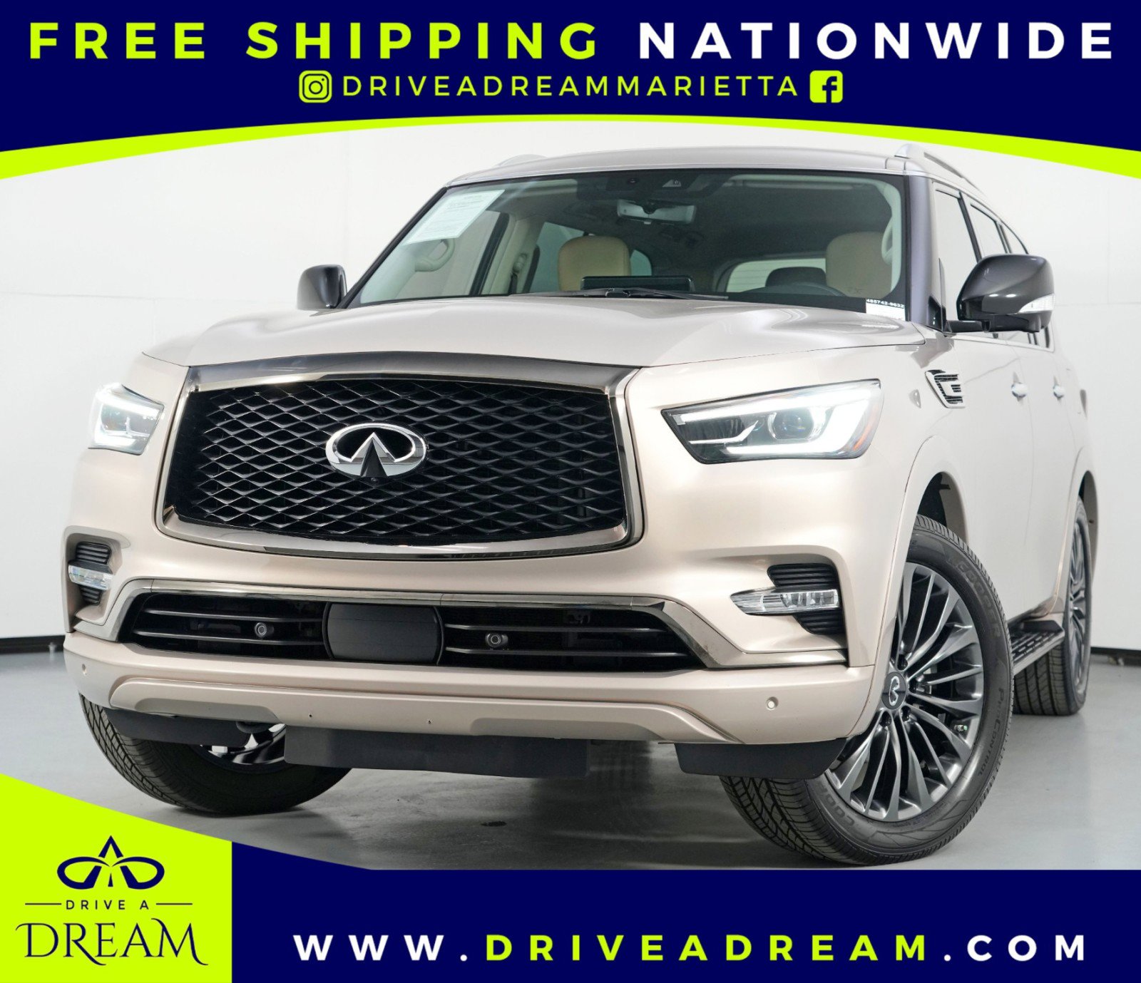 Used 2022 INFINITI QX80 Premium Select w/ Cargo Package image 1