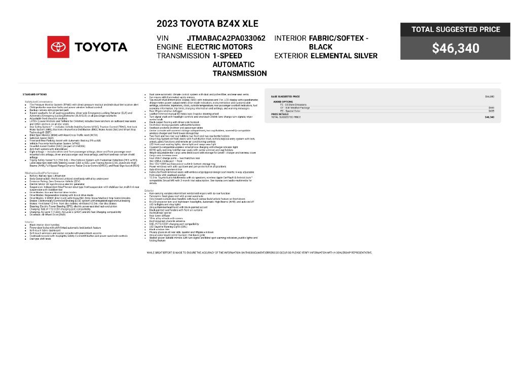 Used 2023 Toyota bZ4X AWD w/ Weather Package image 6
