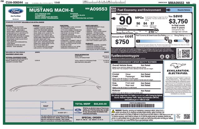 Used 2021 Ford Mustang Mach-E Premium AWD/4WD image 40