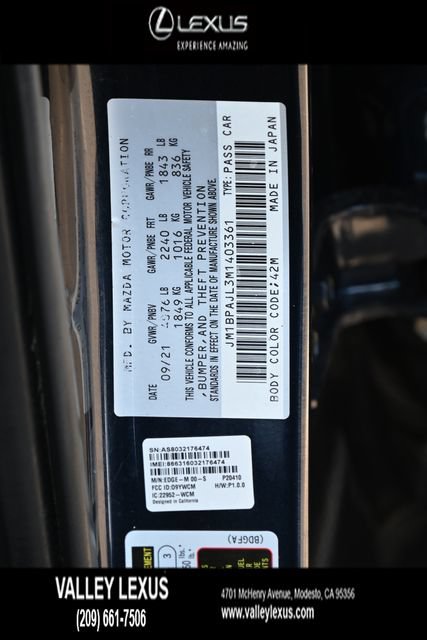 Used 2021 MAZDA MAZDA3 s FWD image 21