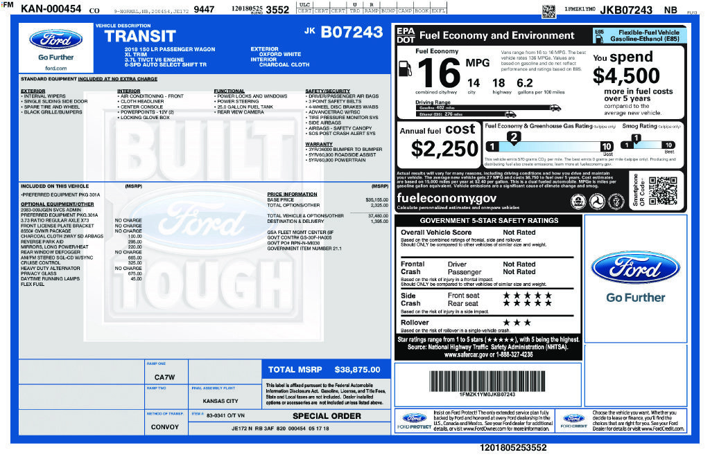 Used 2018 Ford Transit 150 XL RWD image 31