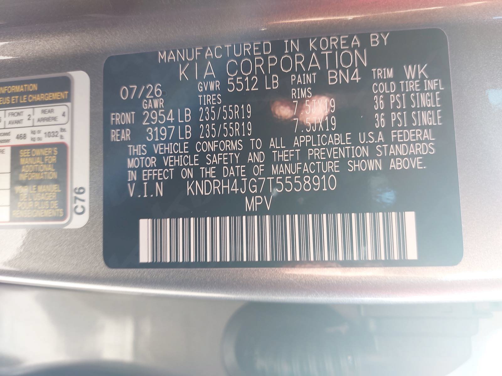 New 2026 Kia Sorento EX w/ EX Premium Package FWD image 36