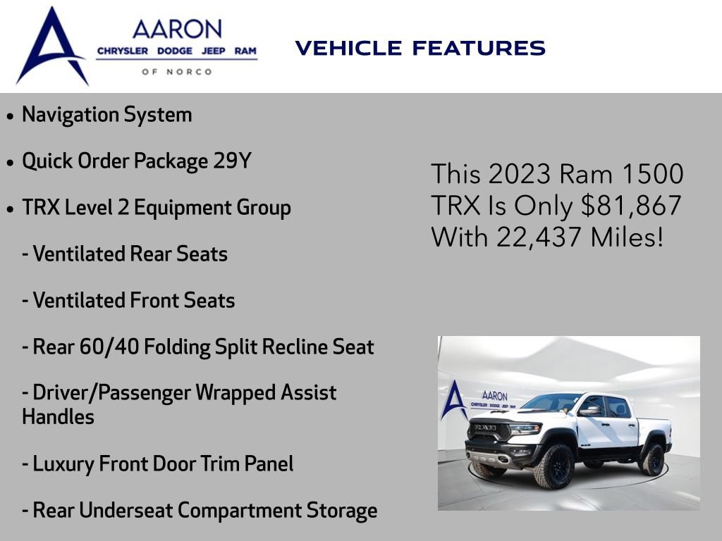 Used 2023 RAM 1500 TRX w/ TRX Level 2 Equipment Group AWD/4WD image 4