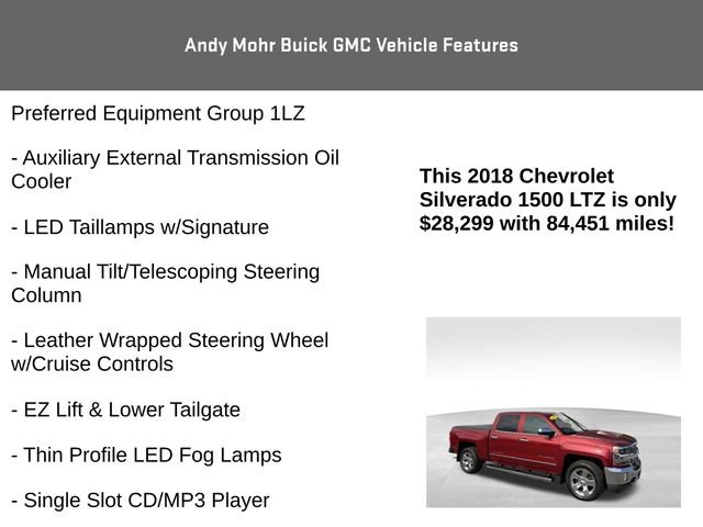 Used 2018 Chevrolet Silverado 1500 LTZ w/ Sport Package AWD/4WD image 20