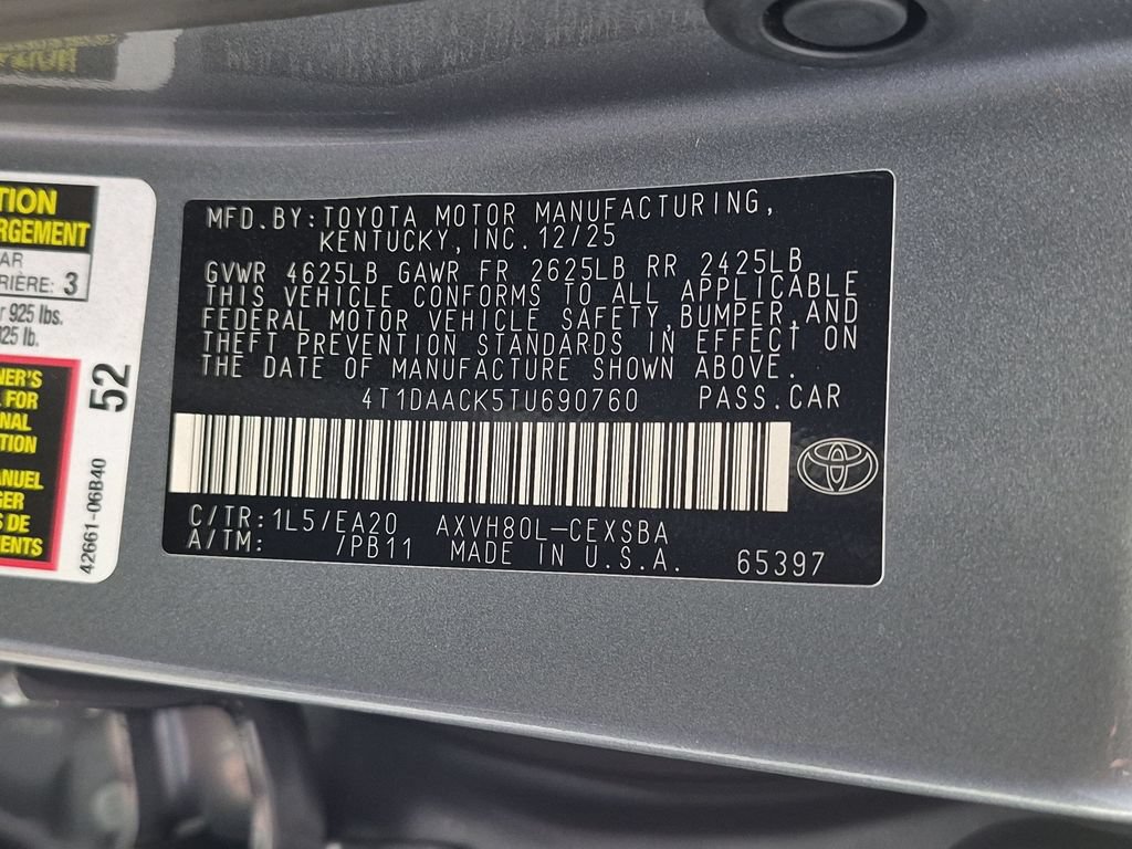 Used 2026 Toyota Camry SE w/ Multimedia Upgrade Package FWD image 40