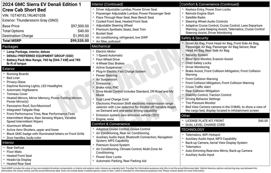 Used 2024 GMC Sierra EV Denali image 9
