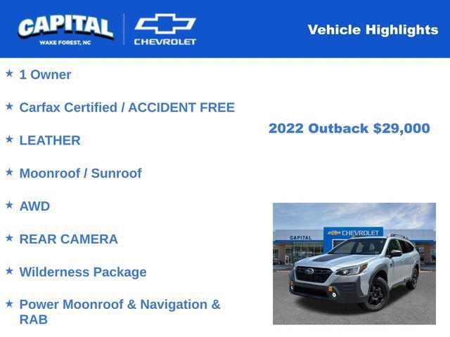 Used 2022 Subaru Outback Wilderness w/ Wilderness Package image 4