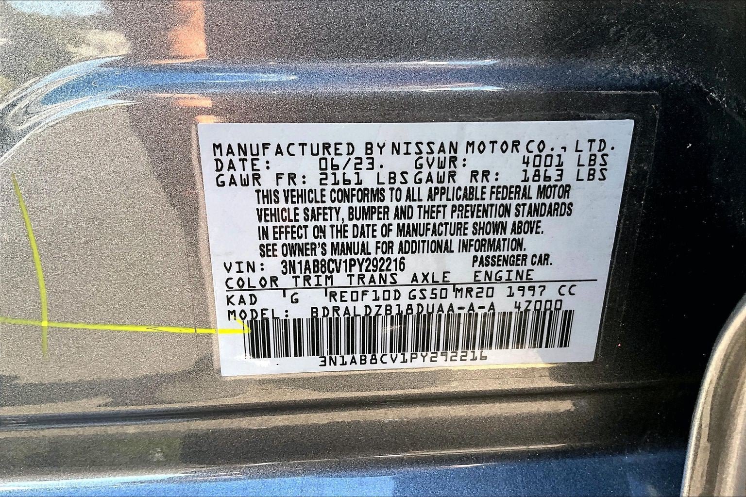 Used 2023 Nissan Sentra SV w/ All-Weather Package FWD image 29