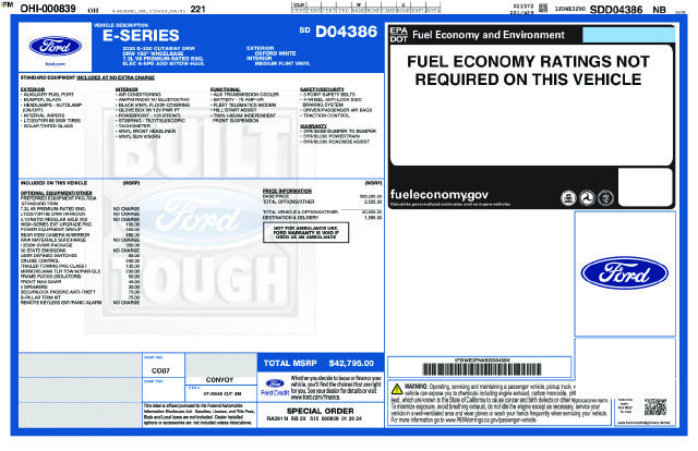 New 2025 Ford E-350 and Econoline 350 Super Duty w/ Power Equipment Group RWD image 4