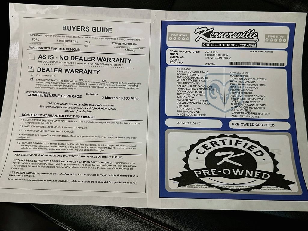 Used 2021 Ford F150 Lariat w/ Equipment Group 502A High AWD/4WD image 38