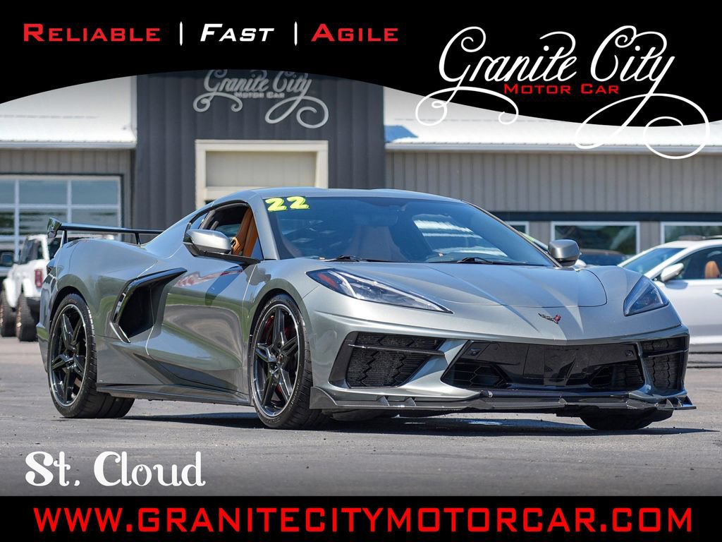 Used 2022 Chevrolet Corvette Stingray Preferred Cpe w/ Z51 Performance Package RWD image 1