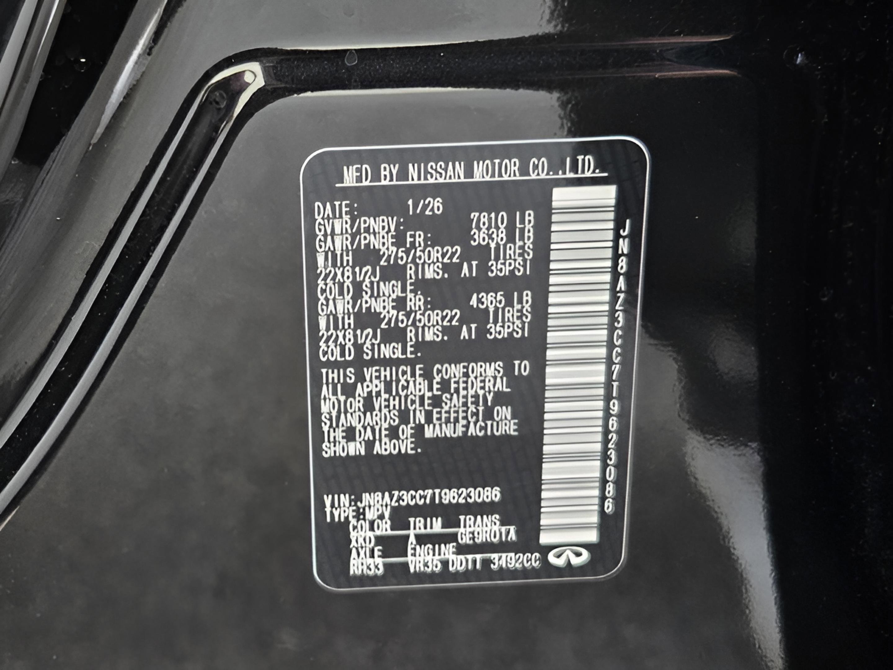 New 2026 INFINITI QX80 Autograph w/ Premium Cargo Package AWD/4WD image 28