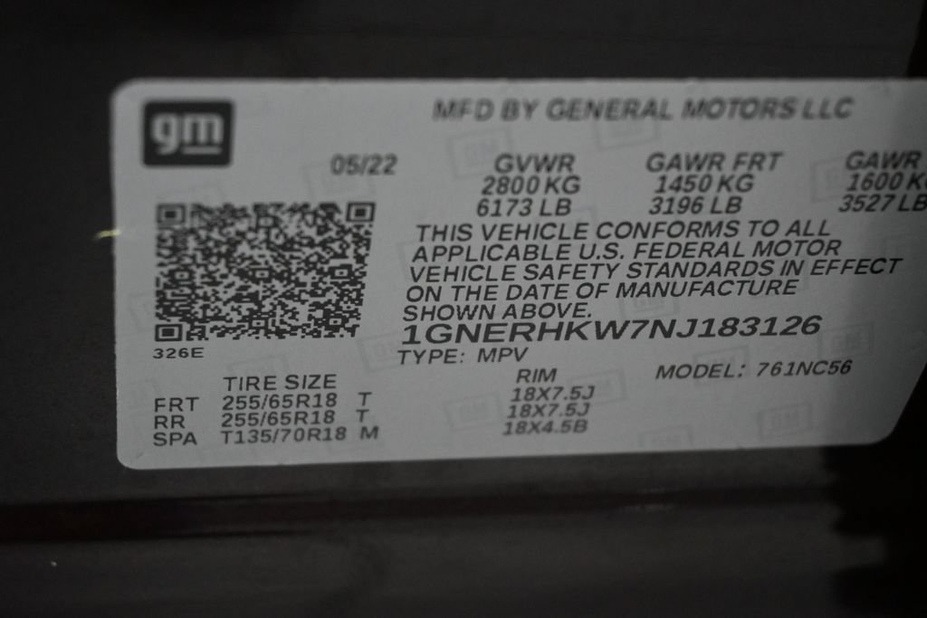 Used 2022 Chevrolet Traverse LT w/ LPO, Floor Liner Package FWD image 19