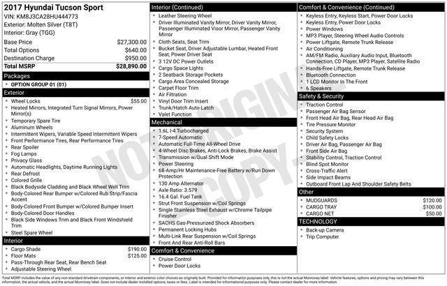 Used 2017 Hyundai Tucson Sport image 29