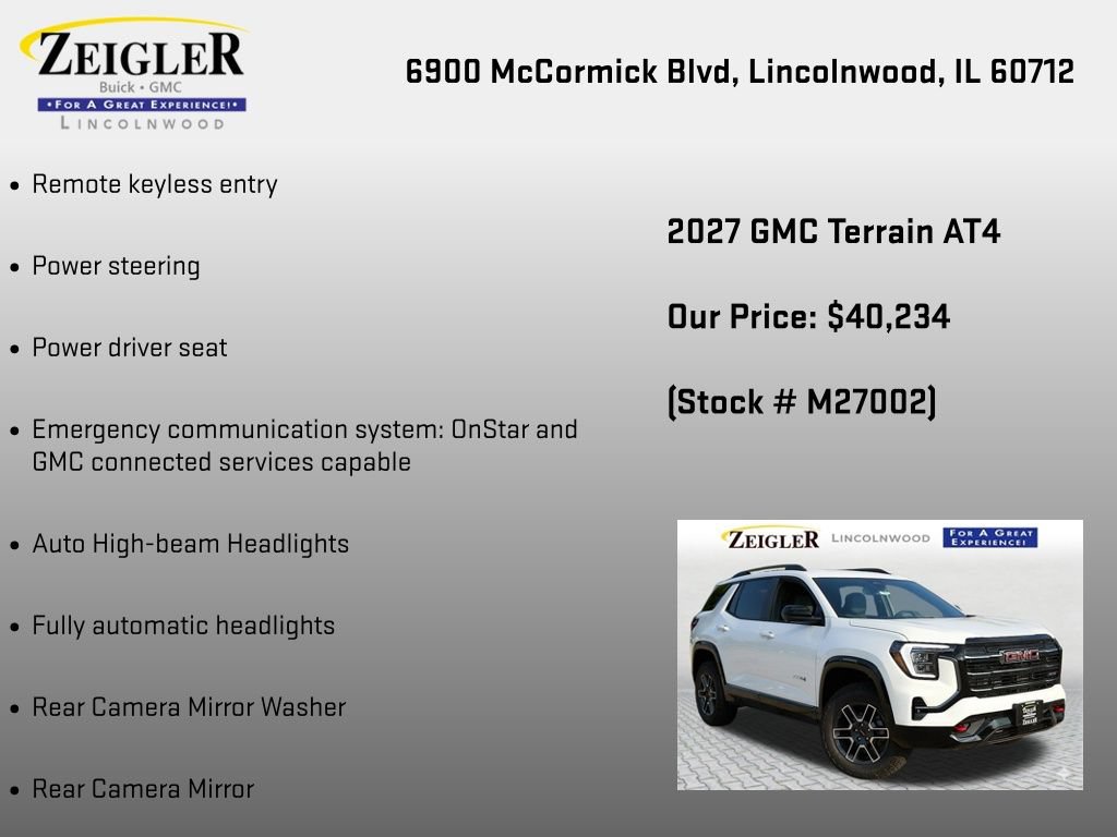 New 2027 GMC Terrain AT4 w/ Technology Package II AWD/4WD image 12