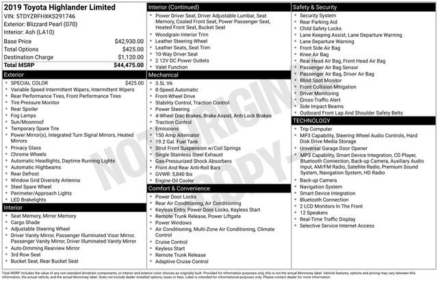 Used 2019 Toyota Highlander Limited FWD image 22