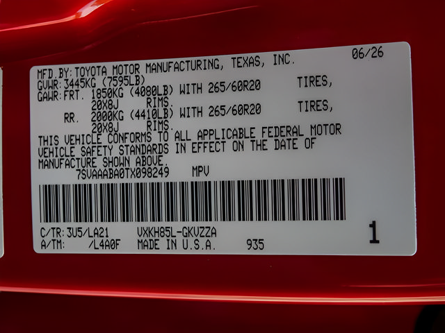 New 2026 Toyota Sequoia Platinum AWD/4WD image 30