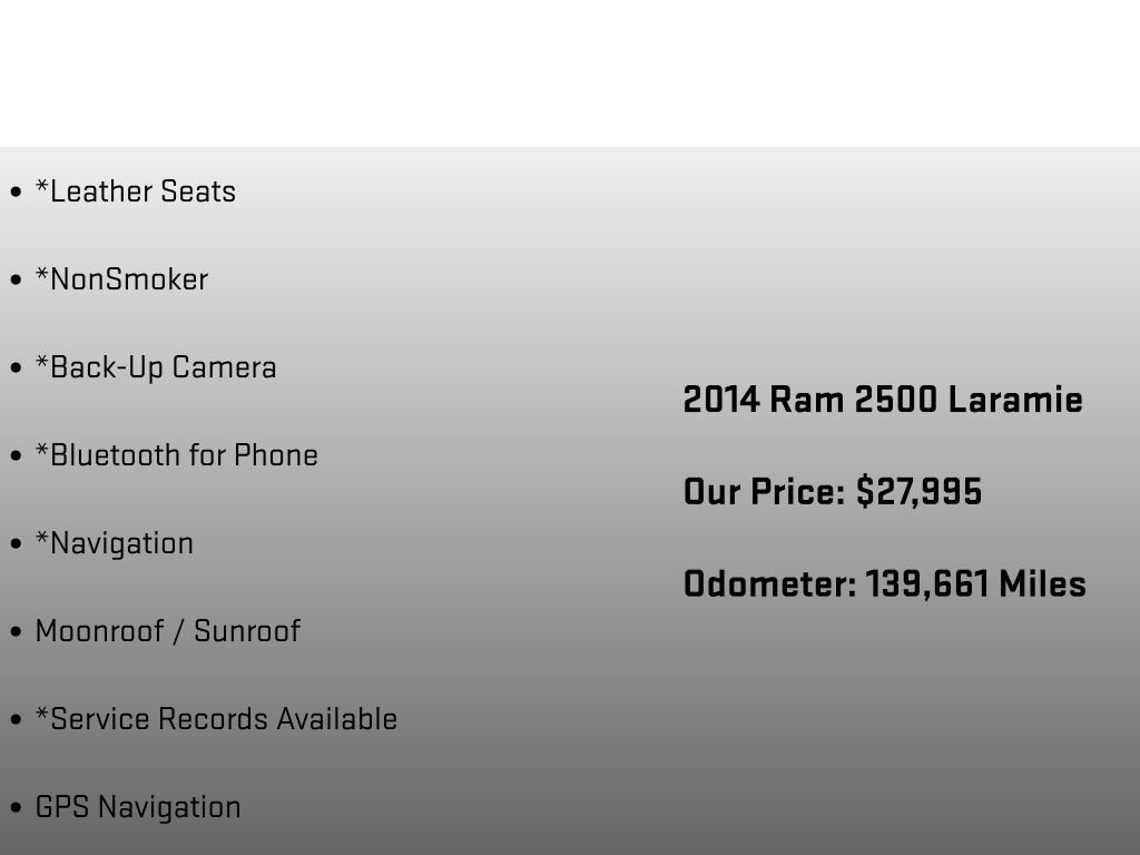 Used 2014 RAM 2500 Laramie w/ Convenience Group AWD/4WD image 12