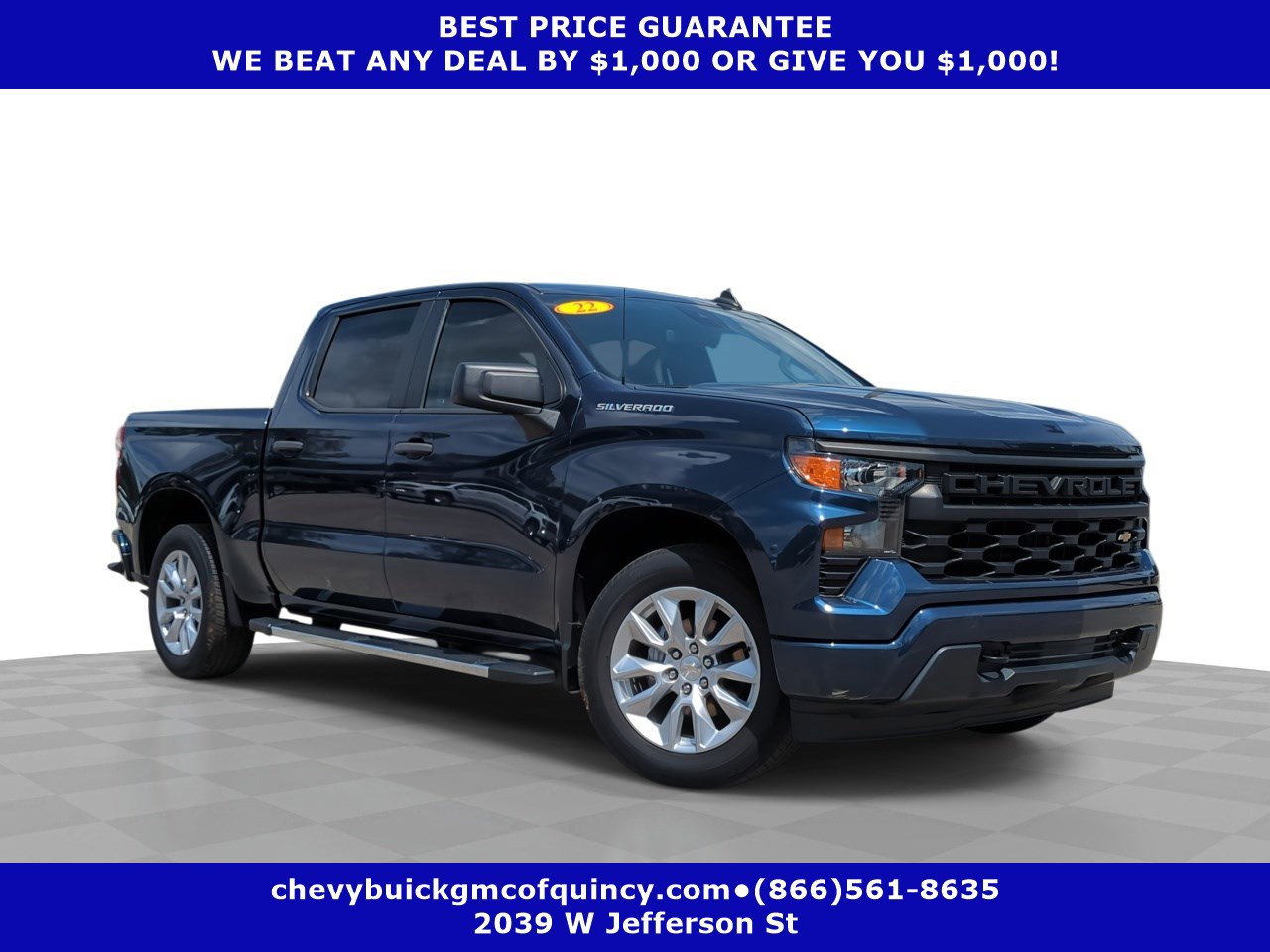 Certified 2022 Chevrolet Silverado 1500 Custom RWD image 1